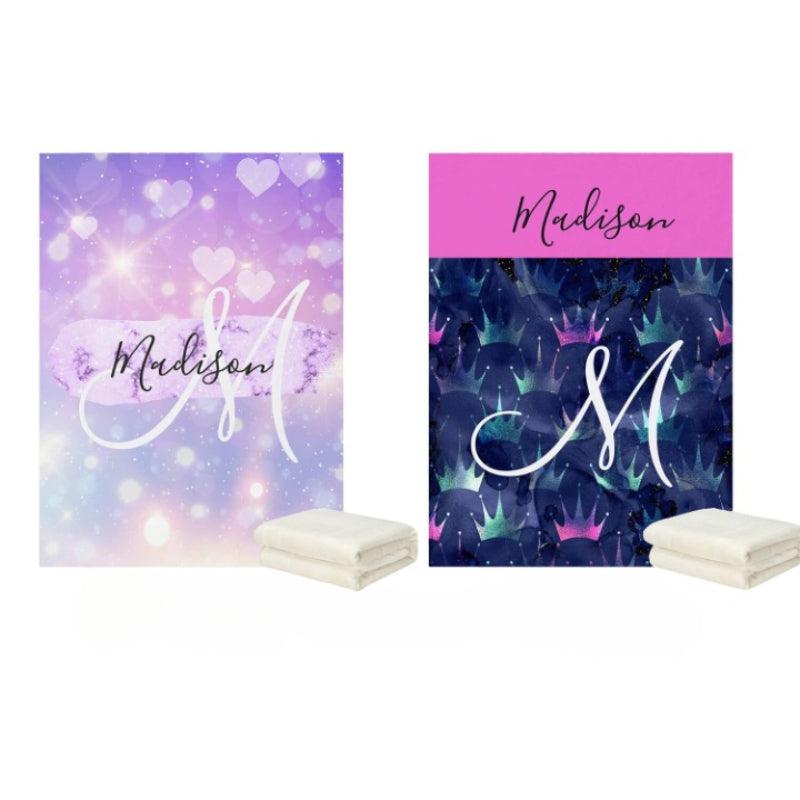 Personalized Sparkles Design Blankets-Diaper Reusable