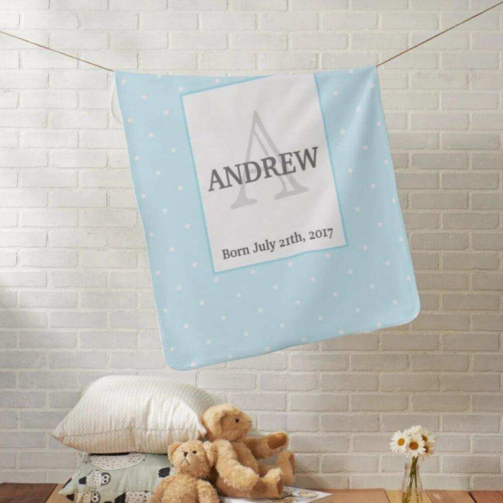 Custom Birthday Name Blanket-Diaper Reusable