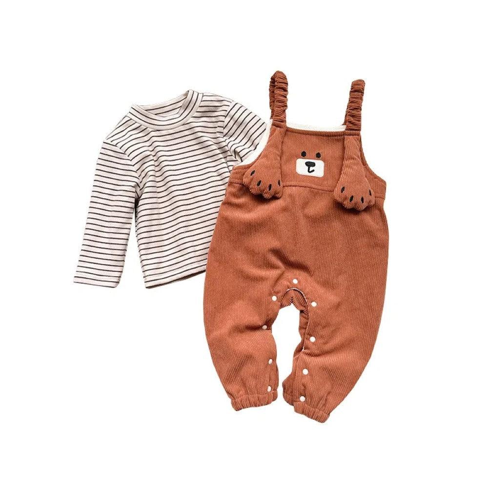 Winter Baby Outfit Two Piece Set-Diaper Reusable