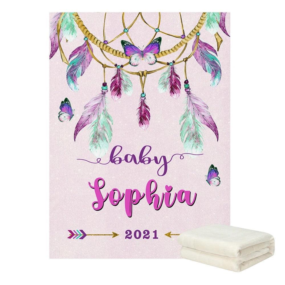 Custom Dream Catcher Blanket-Diaper Reusable