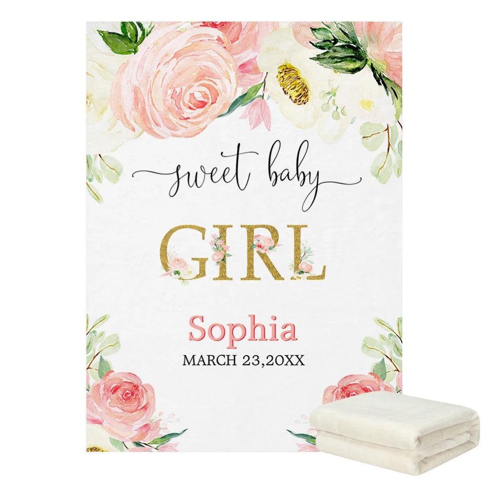 Custom Name Princess Blanket-Diaper Reusable