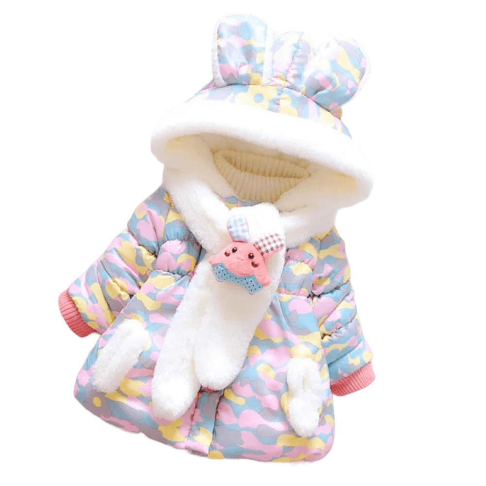 Rabbit Hooded Winter Jacket-Diaper Reusable