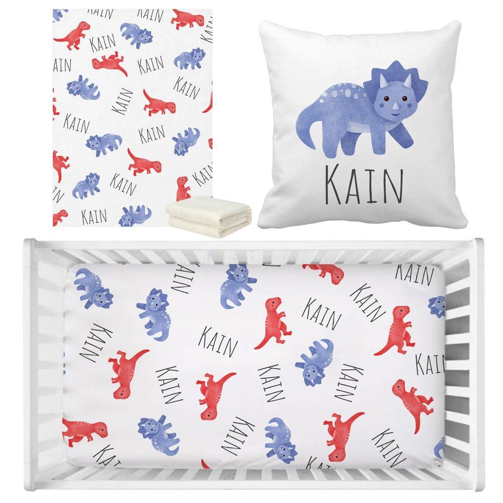 Dinosaur Toddler Bedding Set-Diaper Reusable