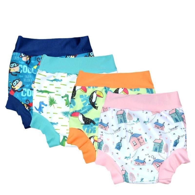 Leakproof Newborn Swimming Diaper High Waist Pants-Diaper Reusable