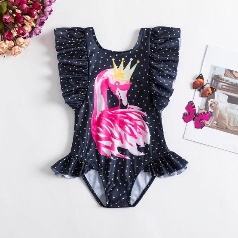 Baby Girl Unicorn Swimsuits-Diaper Reusable