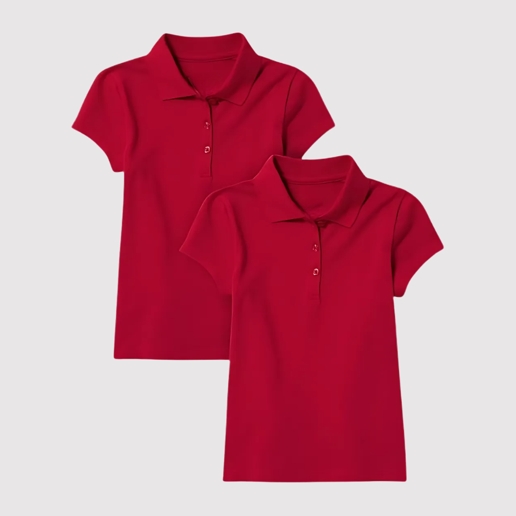 Pack Of 2 Short Sleeve Pique Shirt