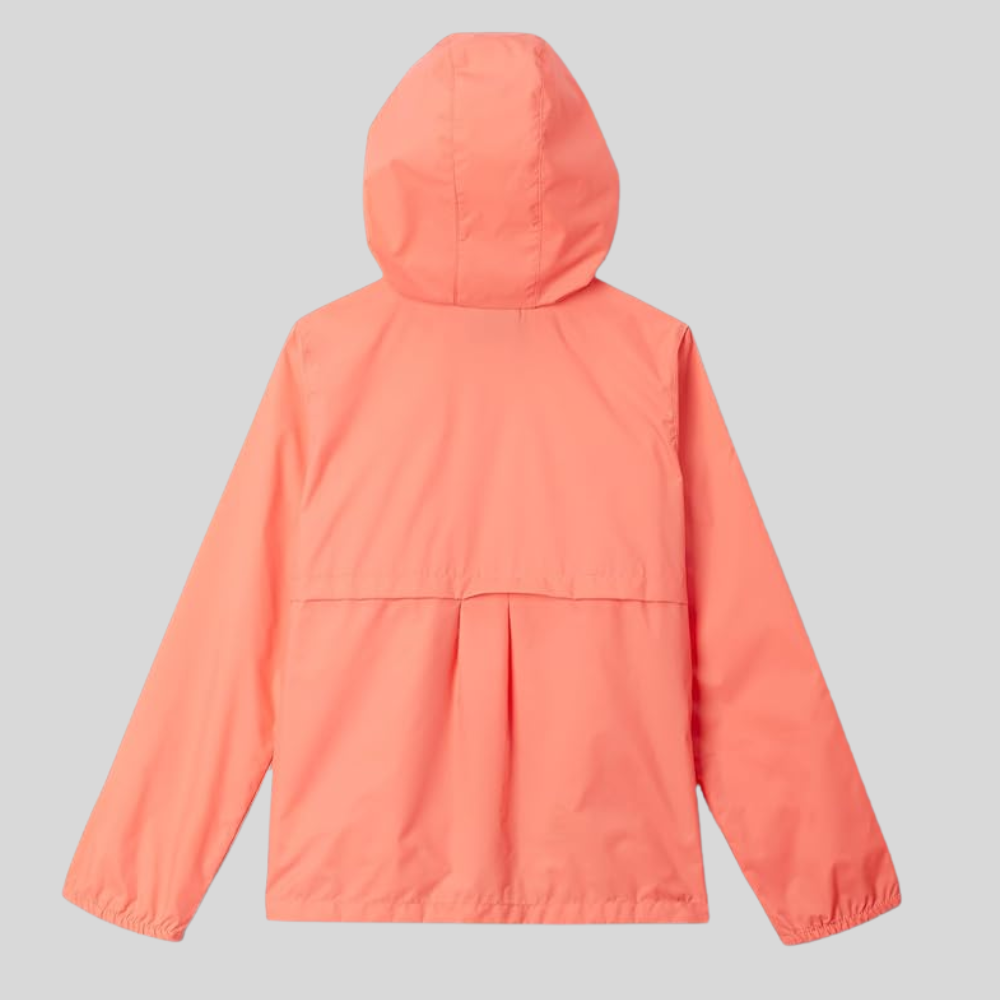 Girls Waterproof Hooded Rain Jacket Lightweight Nylon Coat