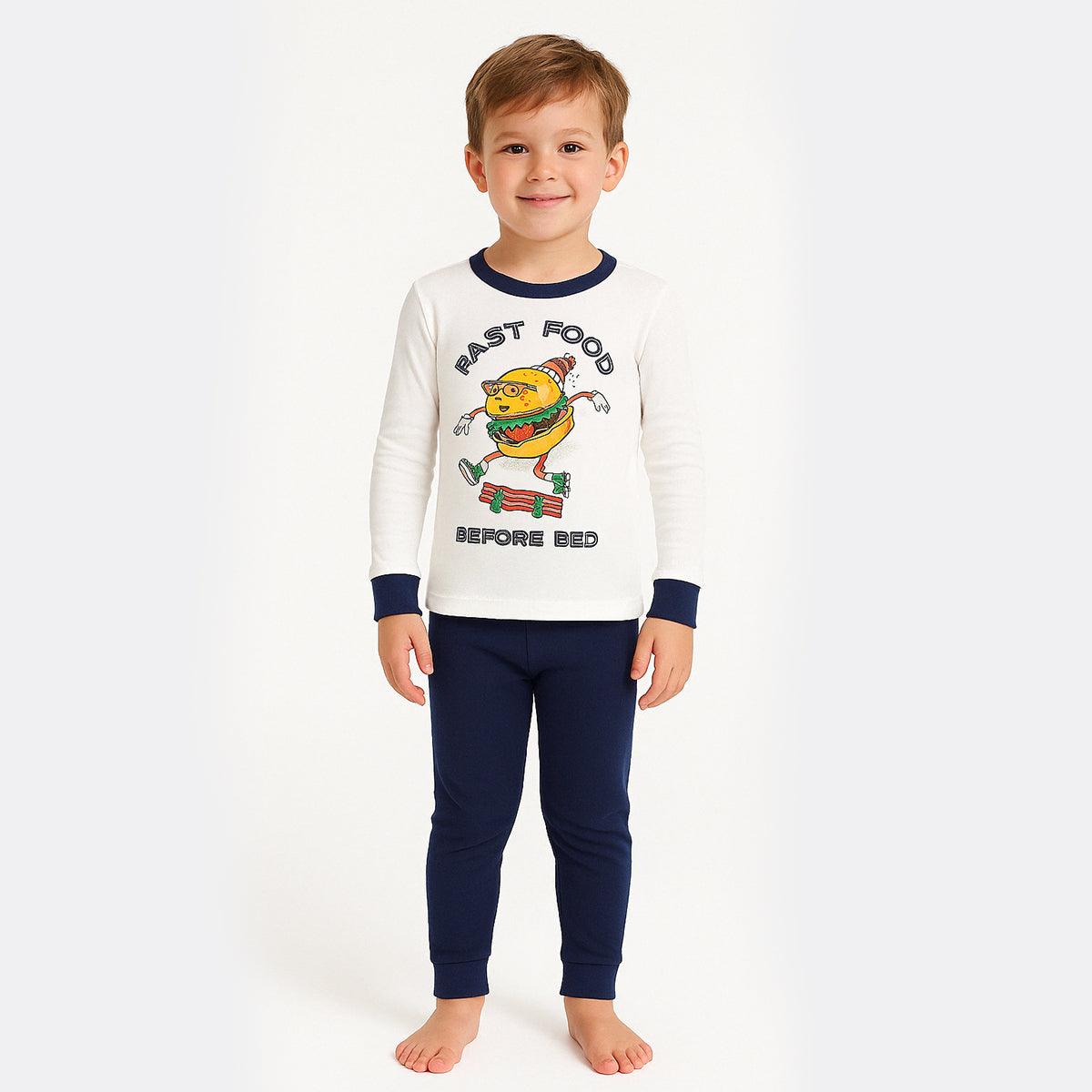 4 Piece Dinosaur Pajama Set Boys Fun Sleepwear for Kids-Diaper Reusable