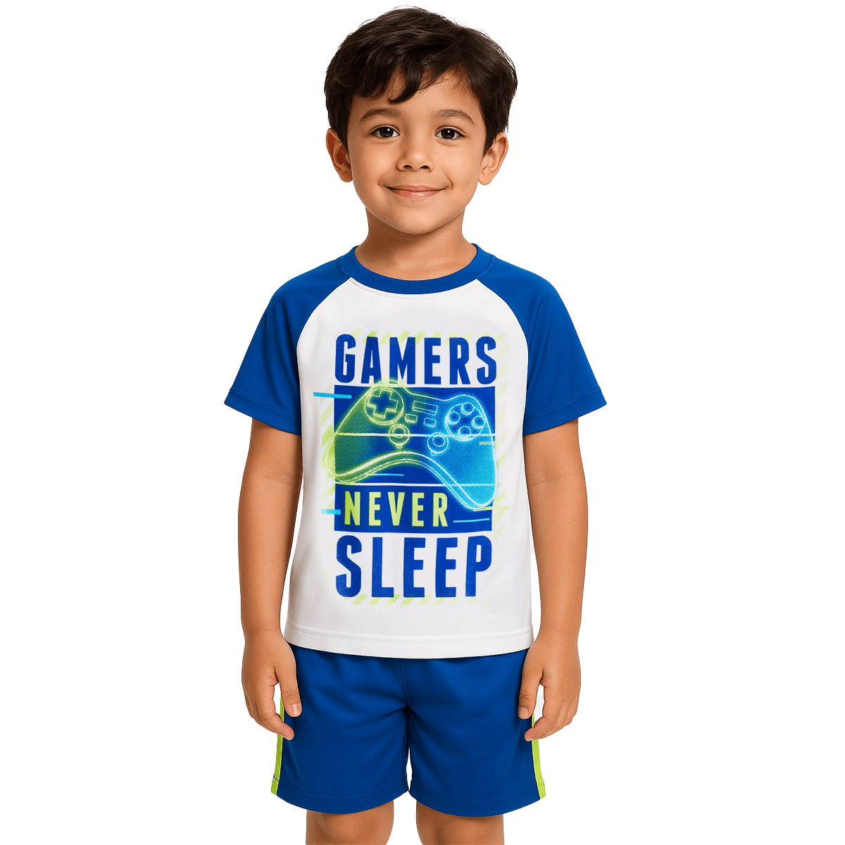 Baseball Pajama Set Kids Sporty Sleepwear For Little All Stars-Diaper Reusable