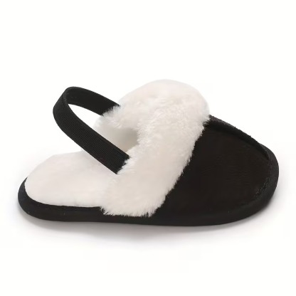 Casual Plush Lined Slippers For Infant With Soft Sole