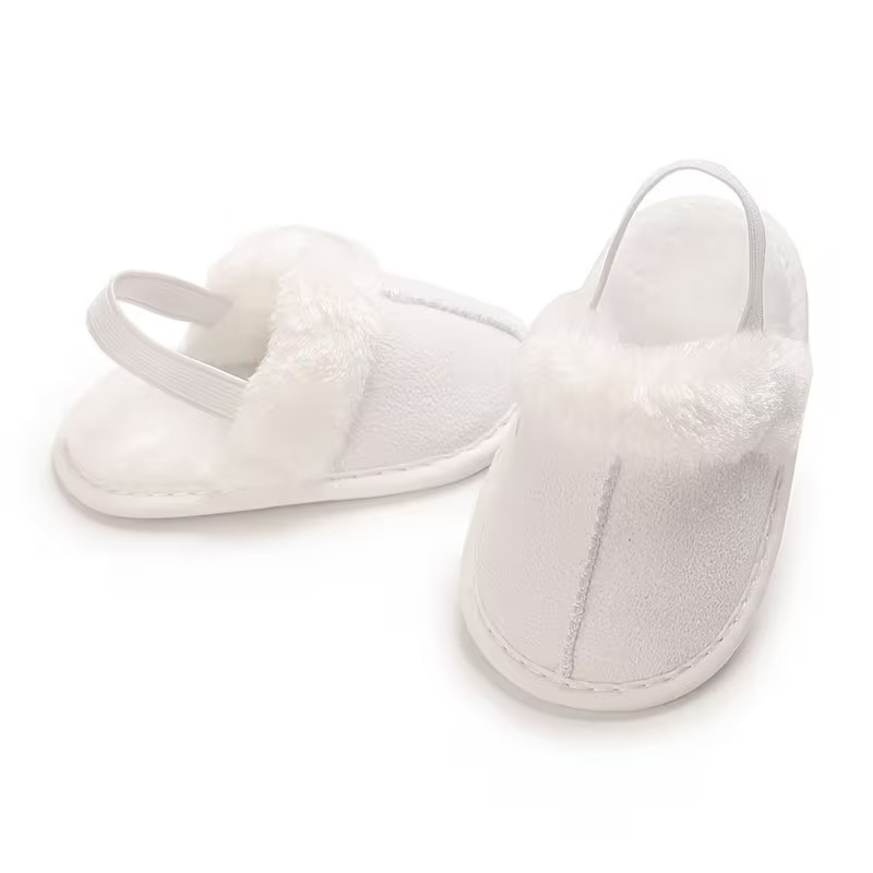 Casual Plush Lined Slippers For Infant With Soft Sole