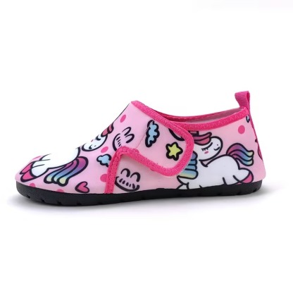 Cartoon Print Water Shoes For Kids With Hook And Loop Closure