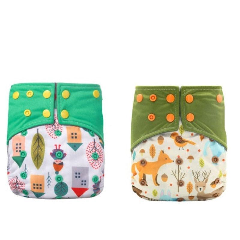 Bamboo Charcoal Cloth Diapers-Diaper Reusable