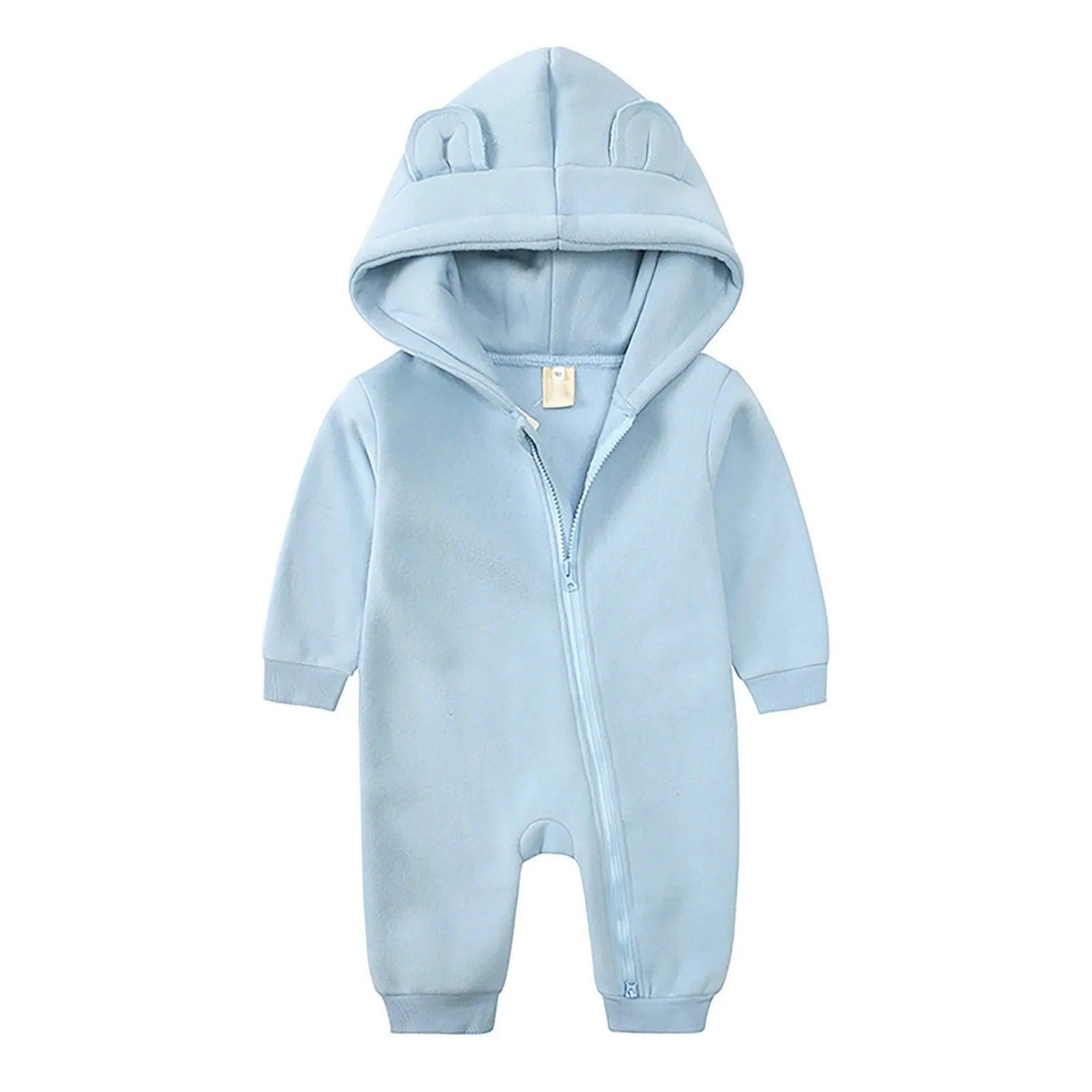 Winter Hooded Romper Suit-Diaper Reusable