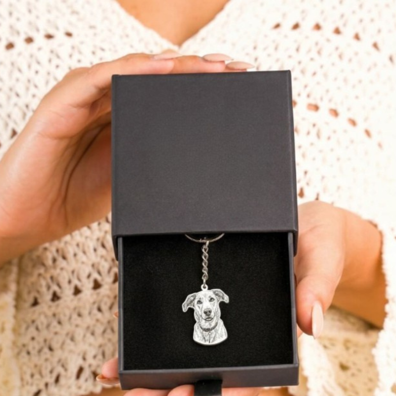 Custom Pet Photo Engraved Pendant Gift