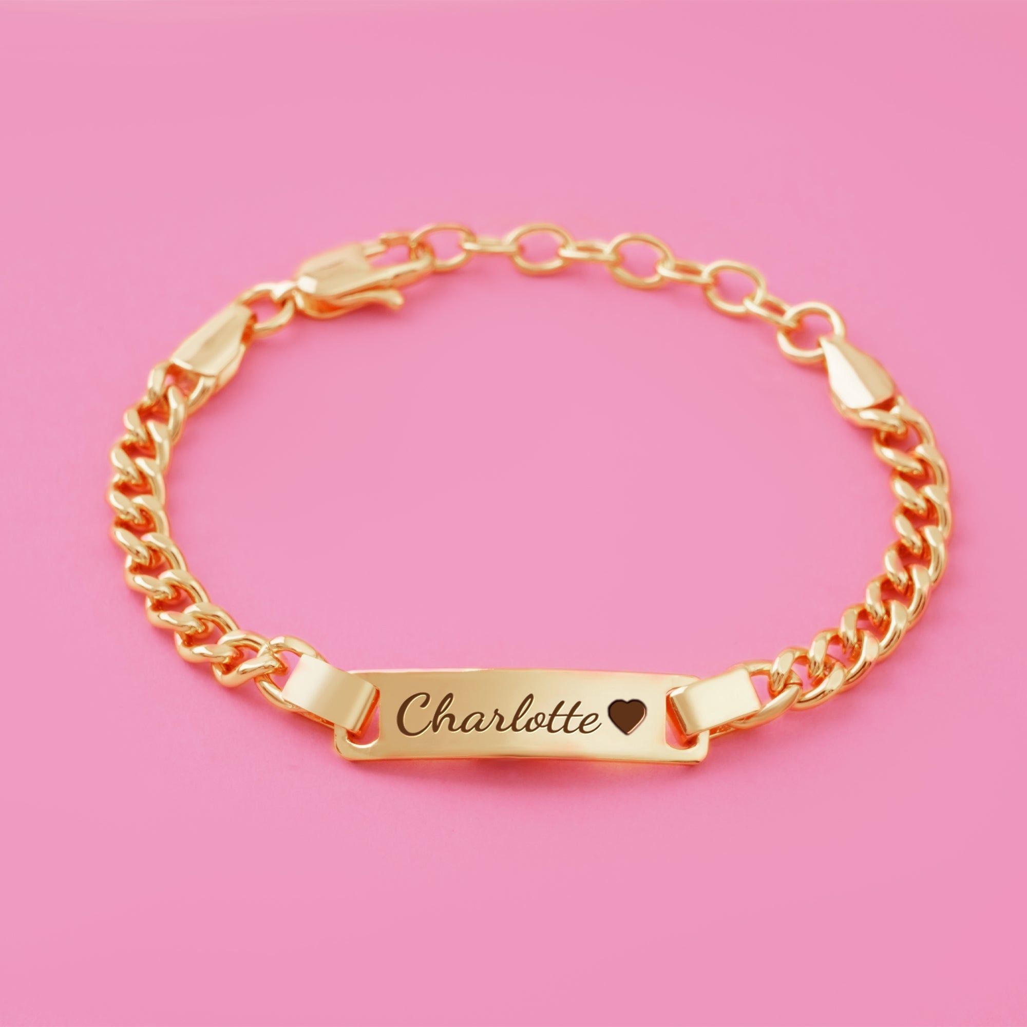 Personalized Baby Name Bracelet With Birthstone Design