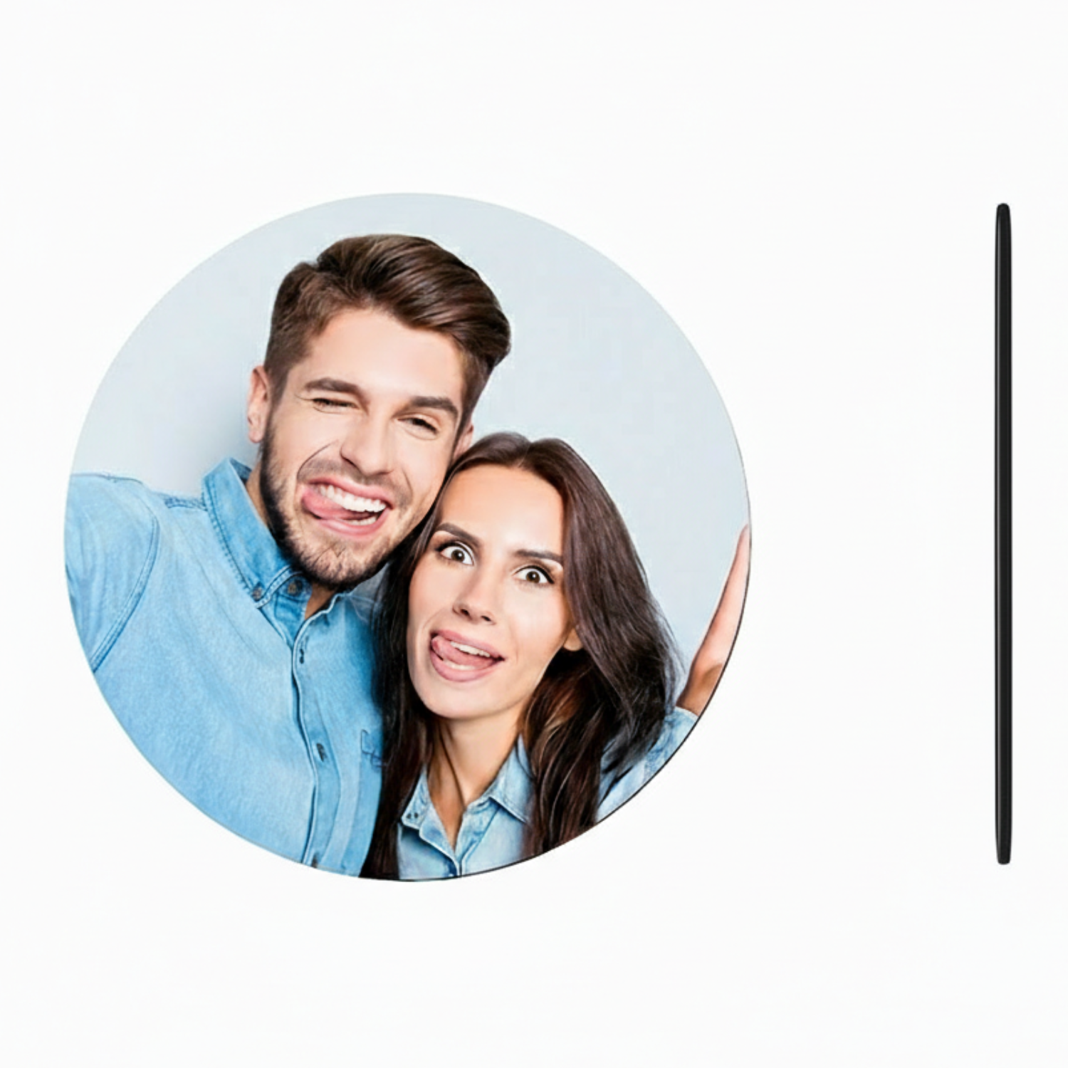 Personalized Oval Photo Fridge Magnet For Kitchen Decor