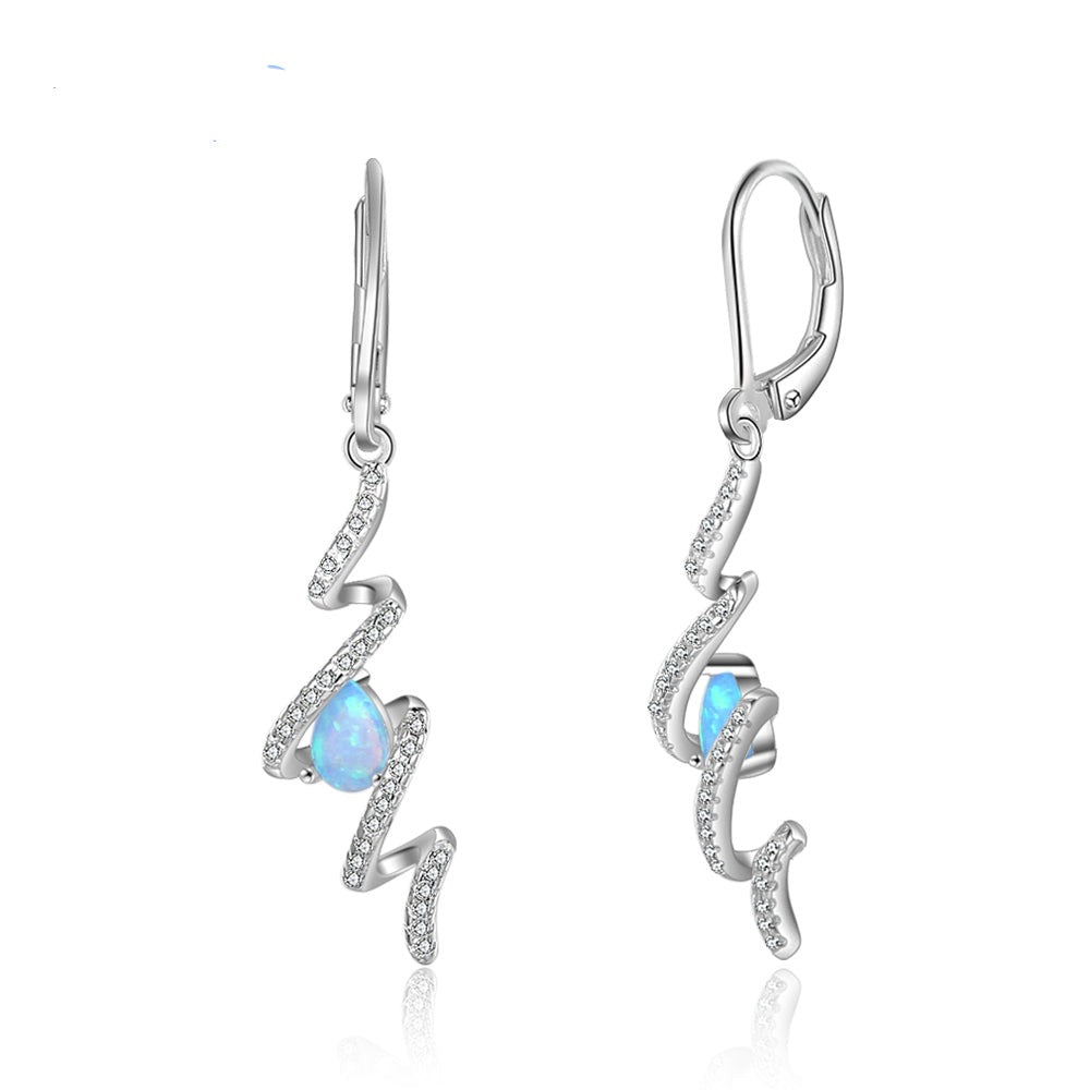 Spiral Shape Hoop Earrings For Women-Florence Scovel