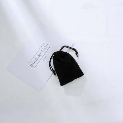 Personalized Black Velvet Gift Bag-Florence Scovel