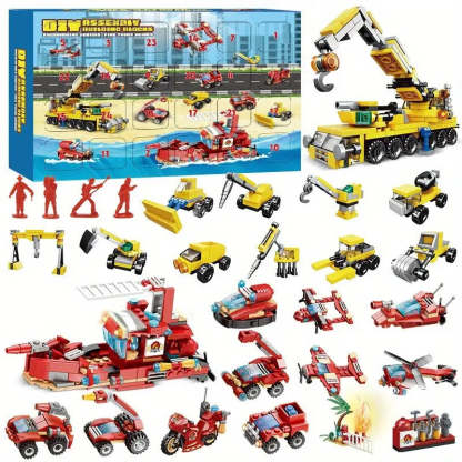 24 Piece Christmas Countdown Calendar Bricks Toy Set-Florence Scovel