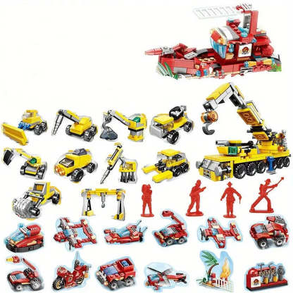 24 Piece Christmas Countdown Calendar Bricks Toy Set-Florence Scovel