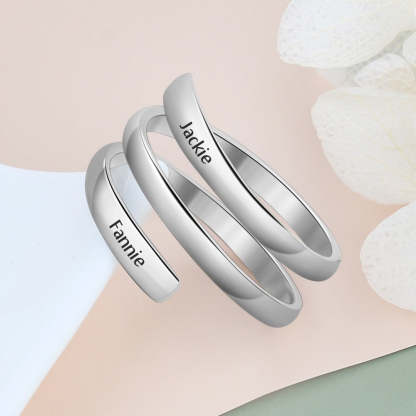 Stainless Steel Adjustable Rings For Lovers-Florence Scovel