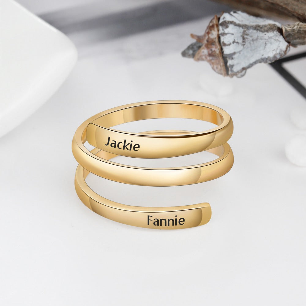Stainless Steel Adjustable Rings For Lovers-Florence Scovel