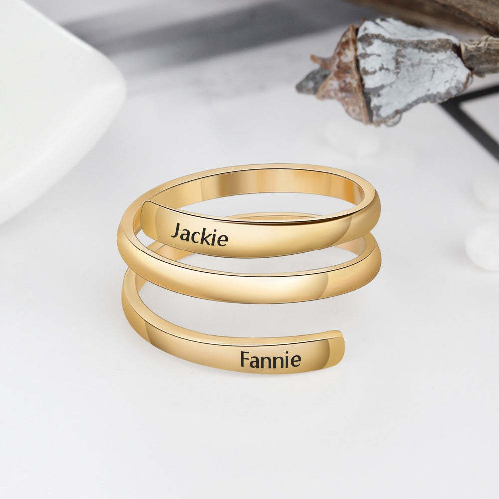 Stainless Steel Adjustable Rings For Lovers-Florence Scovel