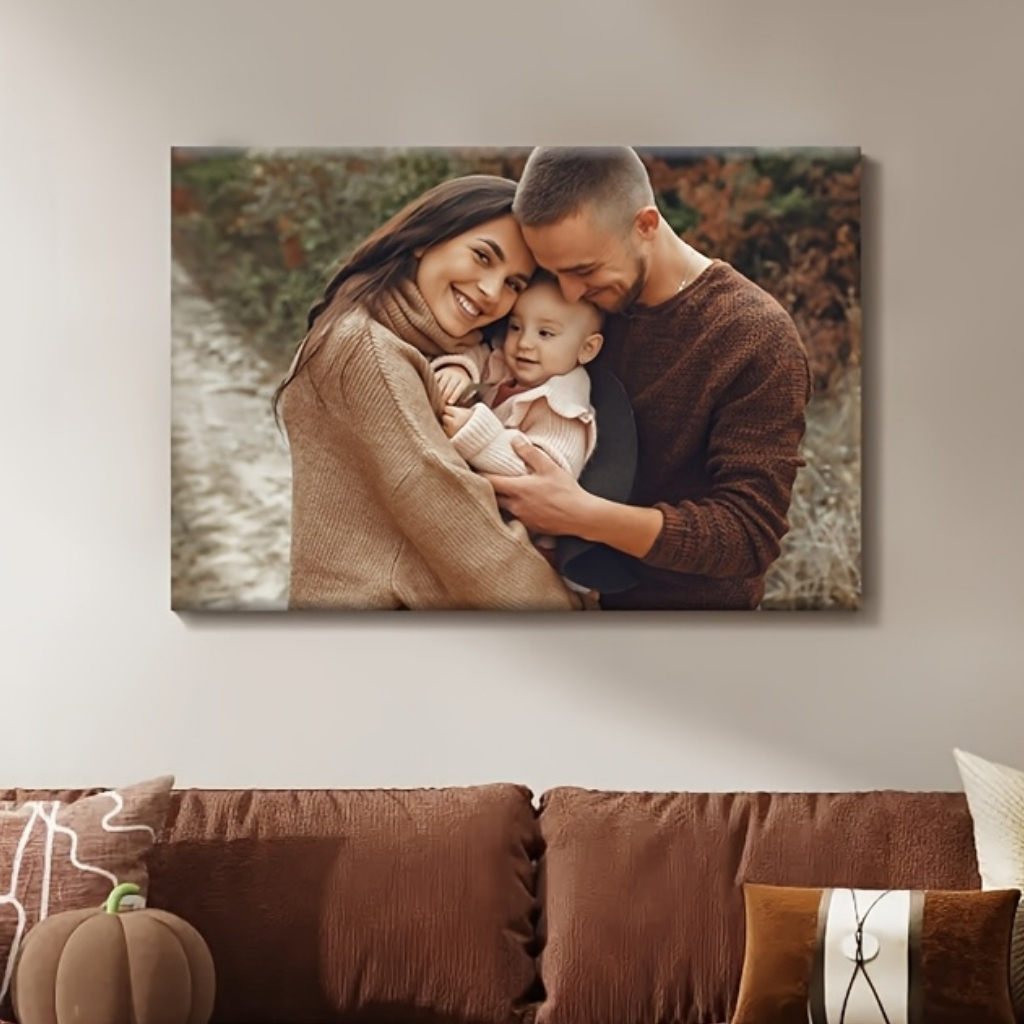 2D Flat A Customizable Framed Canvas Poster