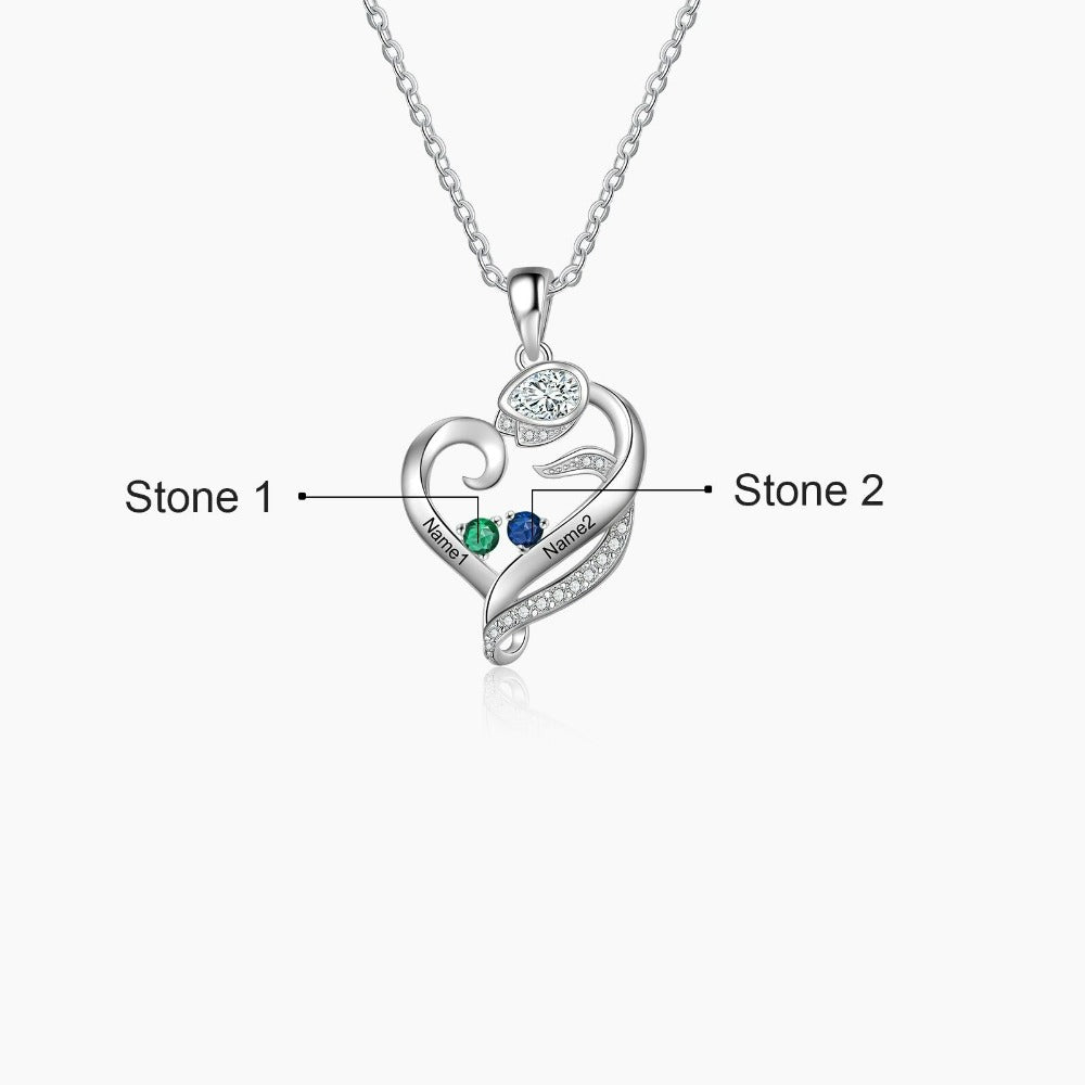 Personalized Engraved Family Name Necklace-Florence Scovel