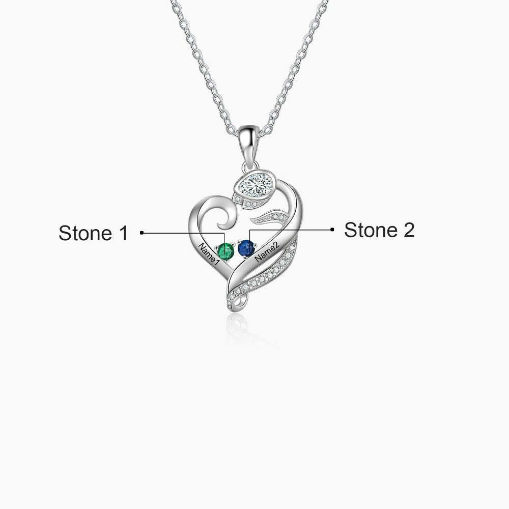 Personalized Engraved Family Name Necklace-Florence Scovel