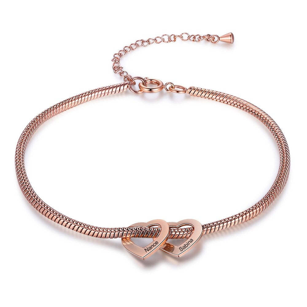 Personalized 2 Names Chain Bracelet For Women-Florence Scovel