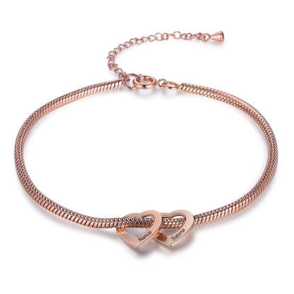 Personalized 2 Names Chain Bracelet For Women-Florence Scovel
