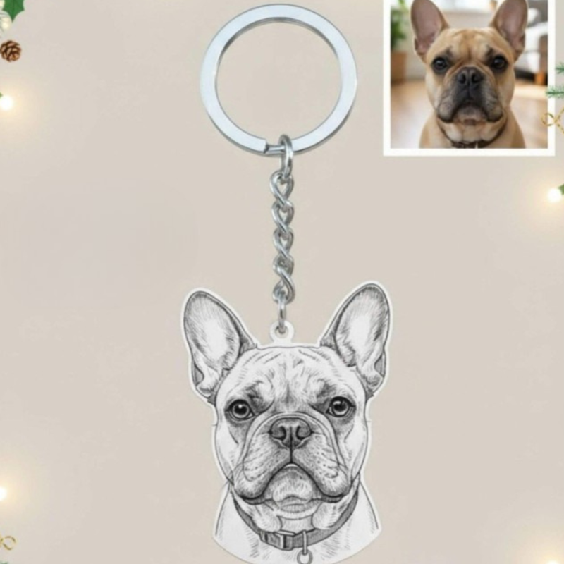 Custom Pet Photo Engraved Pendant Gift