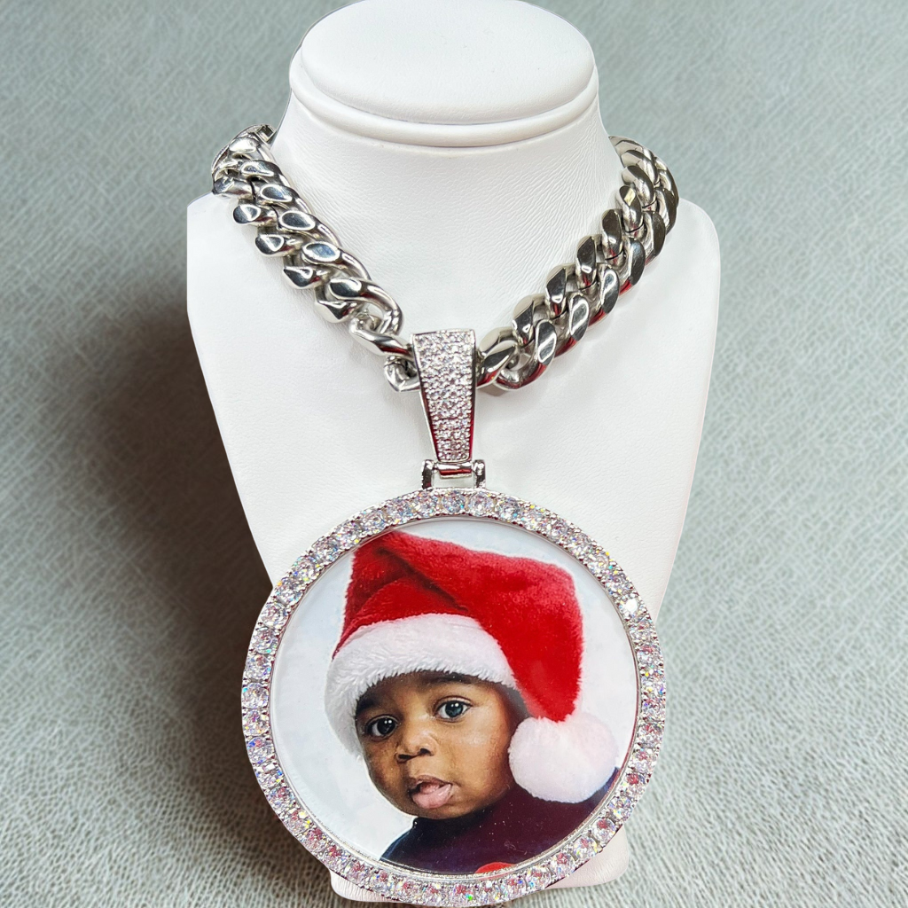 Custom Circle Photo Necklace-Florence Scovel