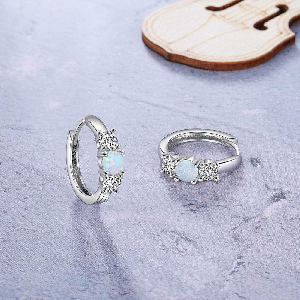 Classic Style Round Hoop Earrings-Florence Scovel