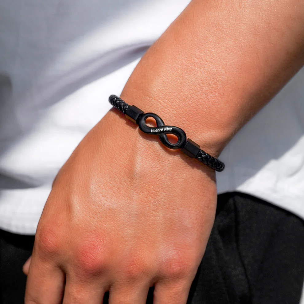 To My Man Infinity Personalized Bracelet