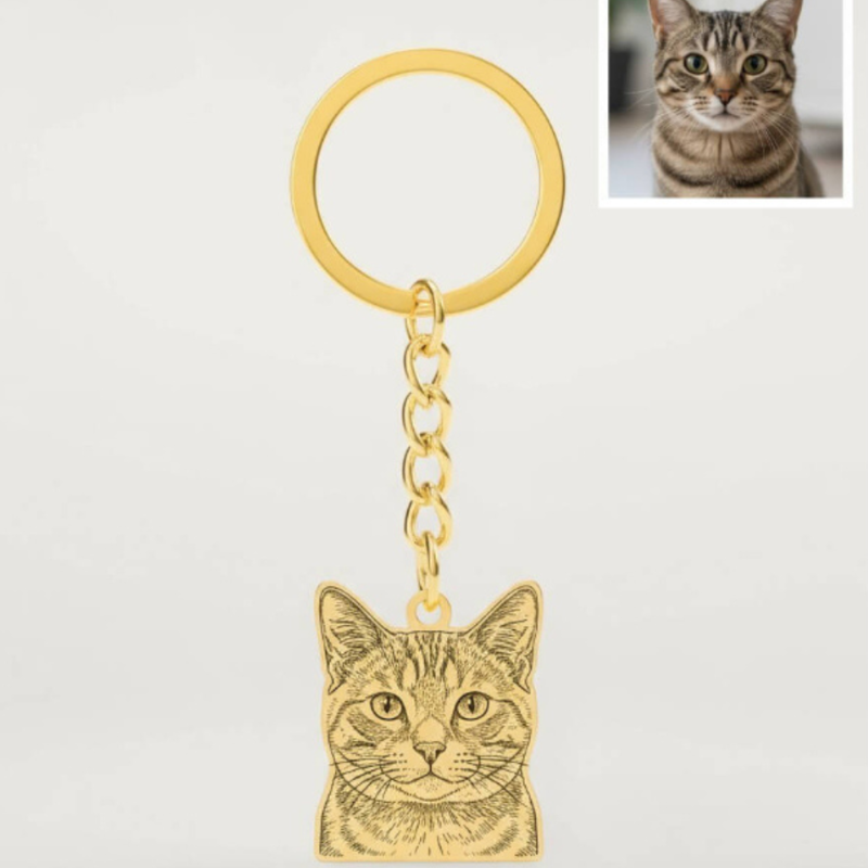 Custom Pet Photo Engraved Pendant Gift