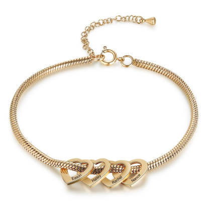 Personalized 4 Names Chain Bracelet For Women-Florence Scovel