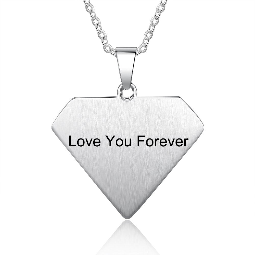 Men Personalized Engraved Pendant Necklace-Florence Scovel