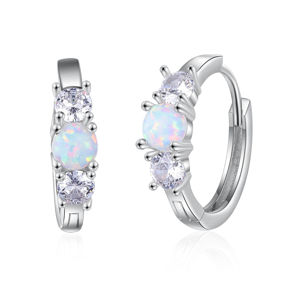 Classic Style Round Hoop Earrings-Florence Scovel