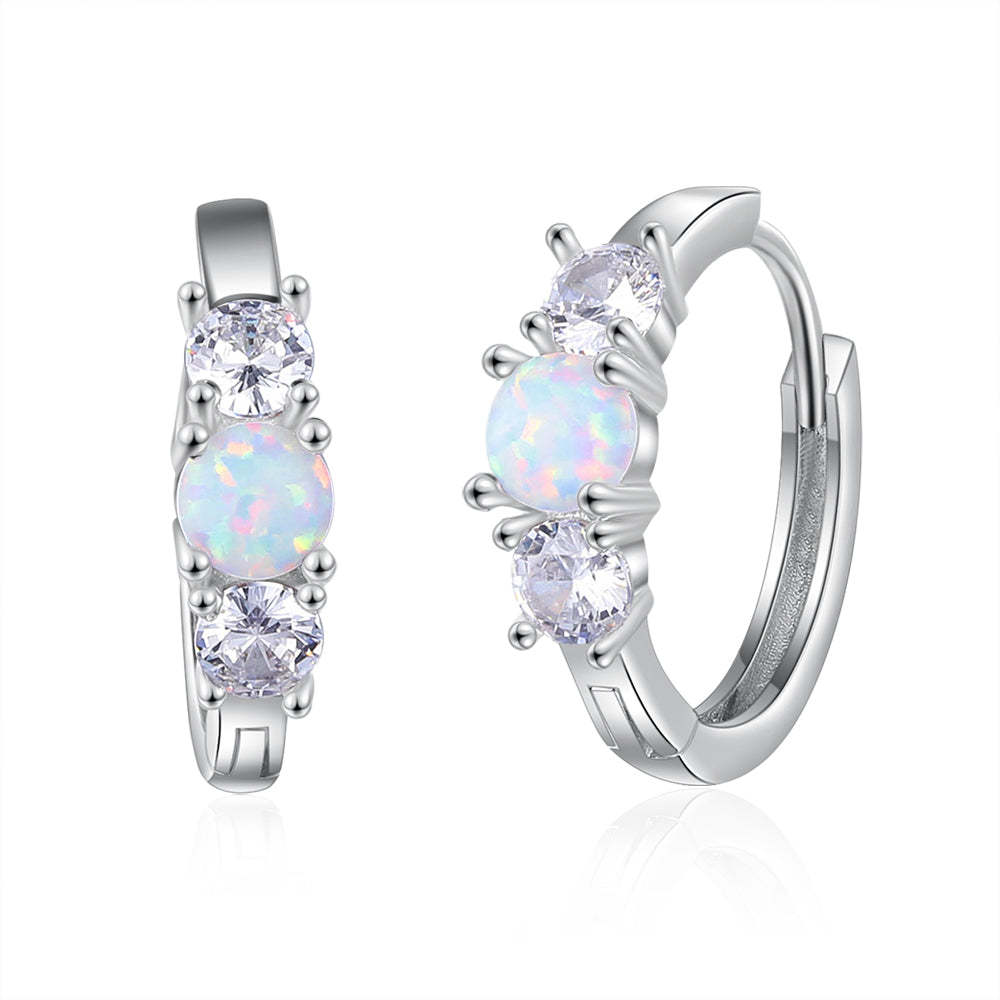 Classic Style Round Hoop Earrings-Florence Scovel