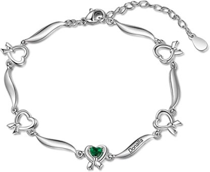 Multi-Cordate Knot Bracelet With 1 Birthstone-Florence Scovel