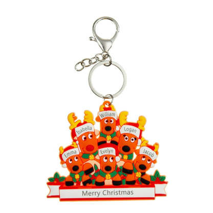 Women 6 Name Customized Keyring-Florence Scovel