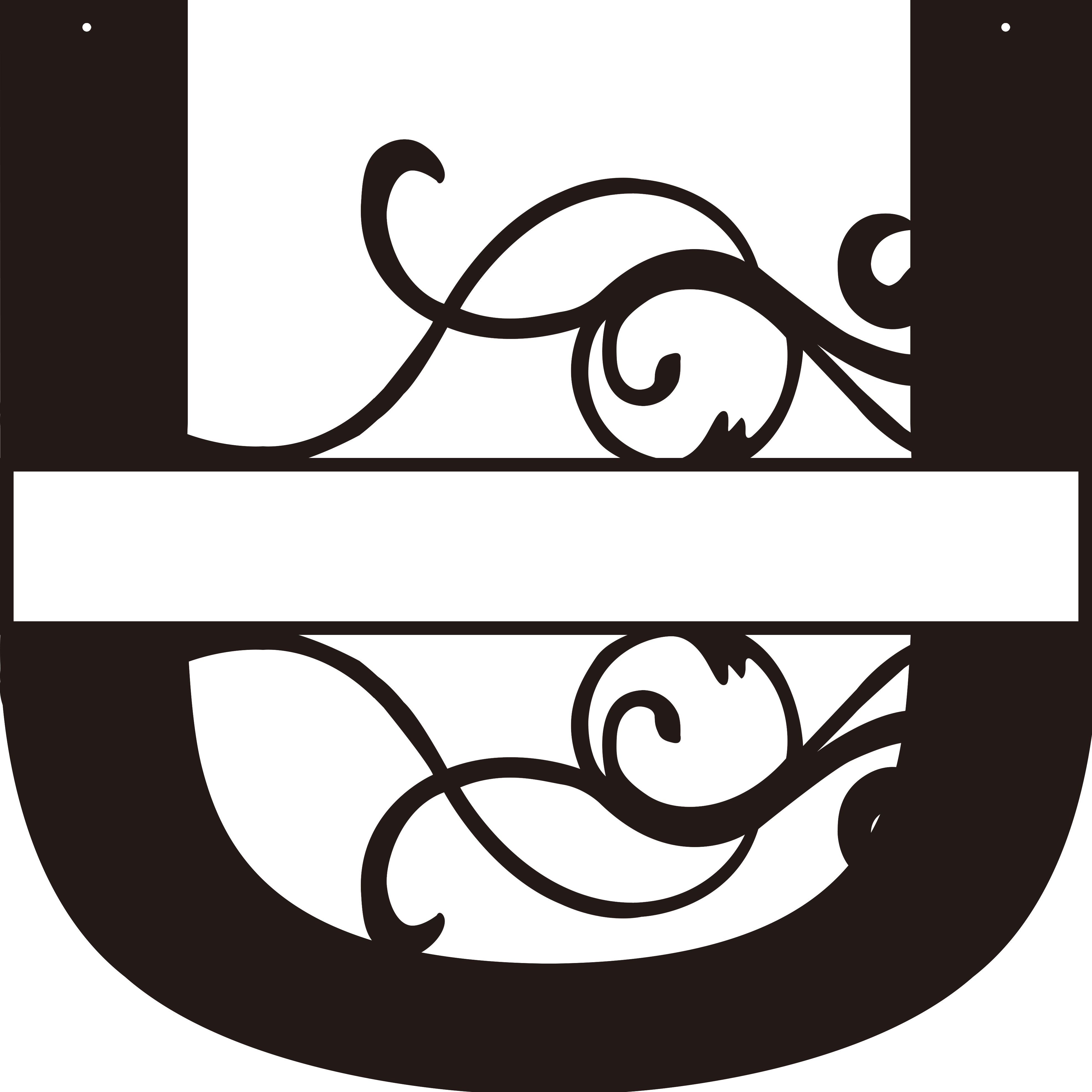 Personalized Split Letter Craft Sign For Home