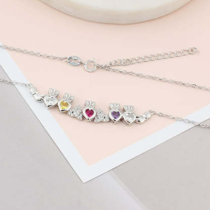 Personalized Silver Claddagh Necklace-Florence Scovel
