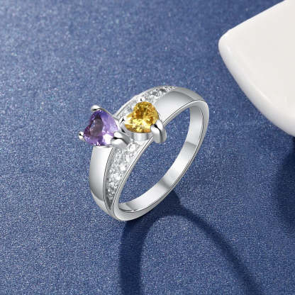 Sterling Silver Personalized Wedding Engagement Ring-Florence Scovel