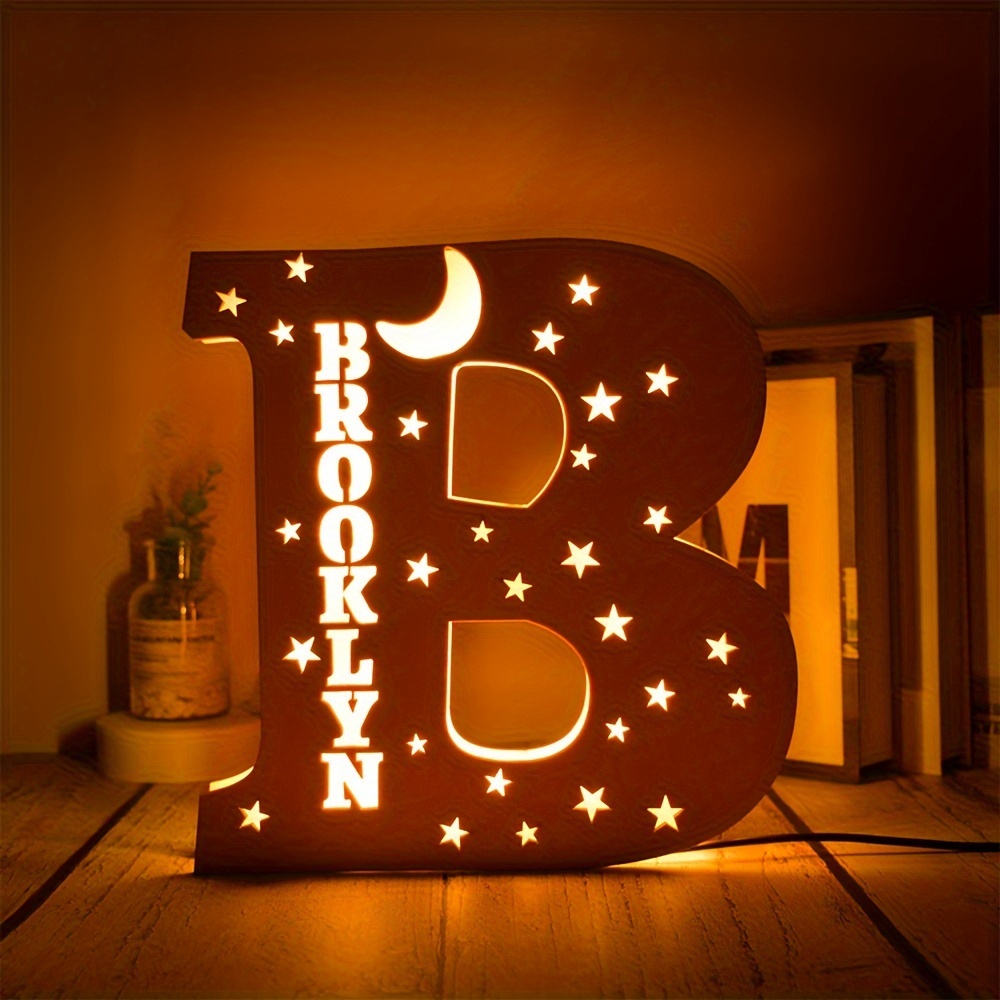 Personalized Alphabet LED Night Light