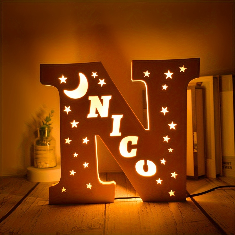Personalized Alphabet LED Night Light