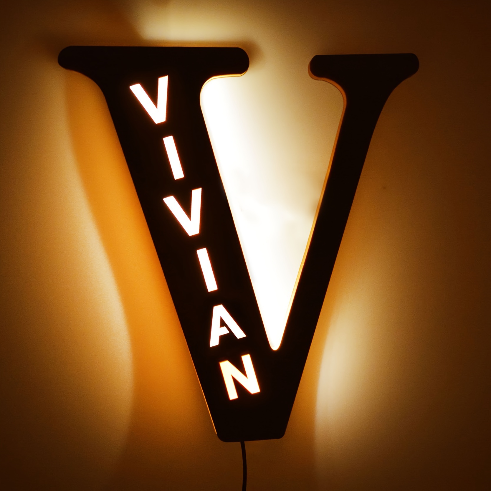 Custom Personalized LED Alphabet Letter Night Light